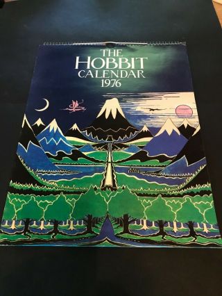 J.  R.  R.  Tolkien Hobbit Lord Of The Rings 1976 Calendar Vintage Methuen