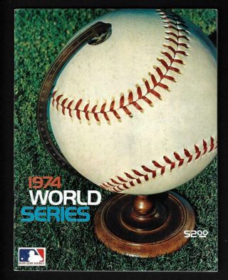 1974 World Series Program,  Los Angeles Dodgers Vs Oakland A 