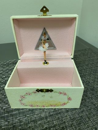 Vintage Childrens Music Jewelry Box Dancing Ballerina When You Wish Upon A Star