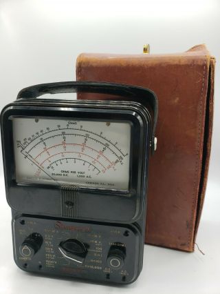 Simpson Model 260 Series Analog Multimeter Volt Ohm Milliammeter,  CASE & CABLES 2