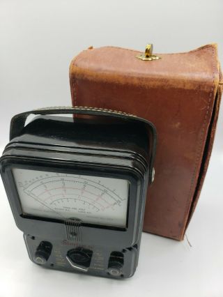 Simpson Model 260 Series Analog Multimeter Volt Ohm Milliammeter,  CASE & CABLES 3