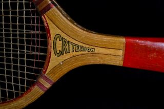 Vintage Bright Wood 1920 Wright & Ditson Criterion Tennis Racket