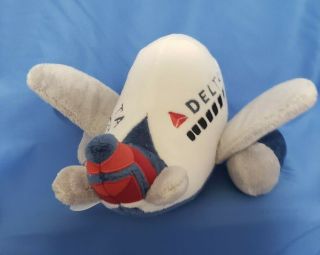 Delta Airline Airplane Stuffed Plush Comical Plane Stuffed Toy 2