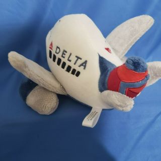 Delta Airline Airplane Stuffed Plush Comical Plane Stuffed Toy 3
