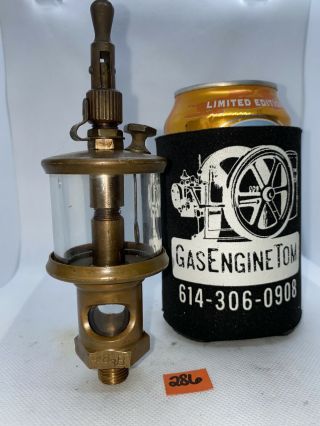Michigan Lubricator Co 483b Brass Oiler Hit Miss Gas Engine Antique Steampunk