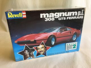 Vintage 1982 Magnum Pi 308 Gts Ferrari Car Revell Model Kit 7378 - -