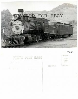 Denver & Rio Grande " Cumbres " 346 Vintage Railroad Photo Postcard
