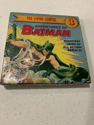 Vintage 8mm Film,  Adventures Of Batman,  The Living Corpse.
