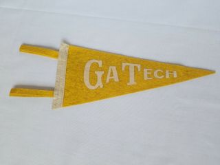 Vintage Georgia Tech University Vintage Mini Felt Pennant,  Flag Or Banner