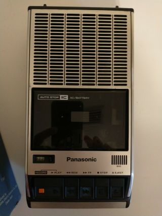 Vintage 1984 Panasonic Portable Cassette Recorder Player RQ - 2309A box 2