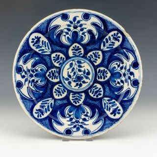 Antique Dutch Delft - Tin Glazed Pottery Oriental Inspired Plate - Lovely