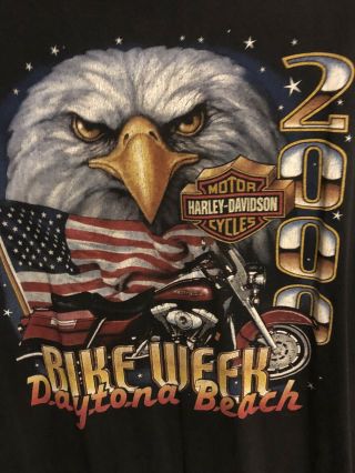 A Datona Beach 2000 Harley Davidson Xl T Shirt