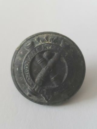 Antique 1860,  Civil War Era Federal Ordnance Corp Button 7/8 "