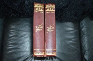2 Antique Books On World War One - Fabulous Photos - Edited By Hammerton