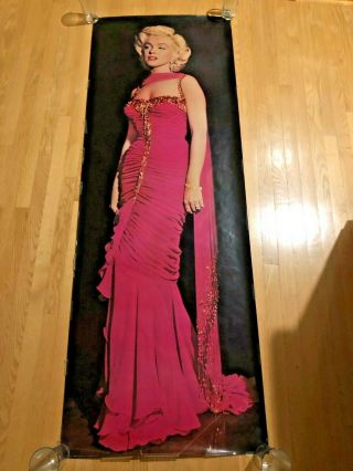 Vintage Marilyn Monroe Life Size Poster 26 " X 74 " From 1987