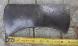 Vintage Mann Double Bit Axe Head Made In America Good Steel 9.  5 " Overall