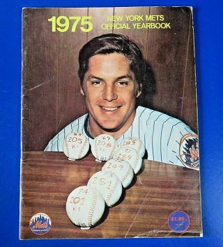 1975 Ny Mets Official Yearbook Baseball Mlb
