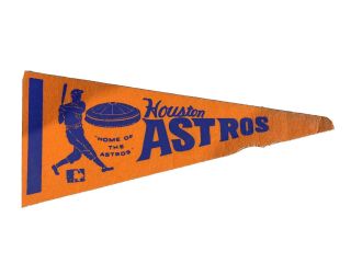 Vintage Houston Astros Astrodome Felt Pennant Banner 70’s Mini - Pennant