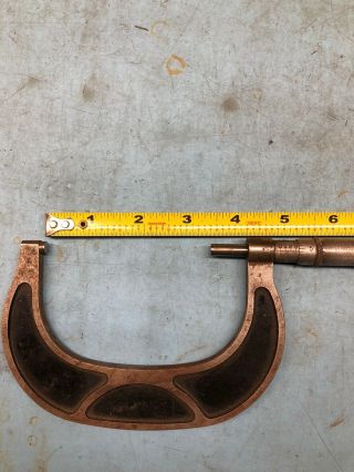 Vintage Geo Scherr Co.  York 3” - 4” Micrometer Caliper Machinist Tool