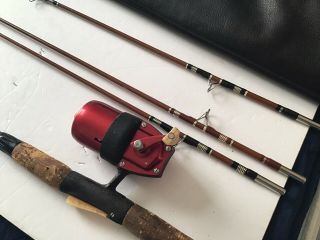 Vintage True Temper Professional Uni - Spin 63 Fishing Rod With Three Tips & Bag 2