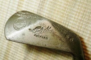 Antique Golf Scotland Hickory Shaft Anderson Of Anstruther 56 Diamondback Mashie