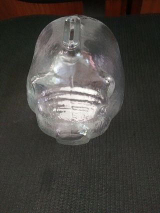 Vintage Anchor Hocking Company Piggy Bank,  Clear Glass 1970 