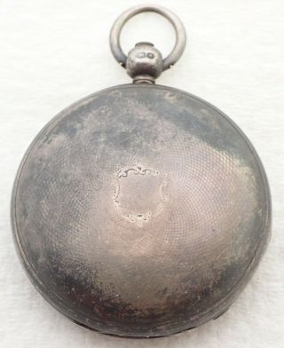 Antique Joseph Pemberton Liverpool Coin Silver Key Wind Hunter Pocket Watch Part