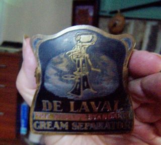 Antique De Laval Cream Separator Dairy Farm Machinery Desk Paper Clip Advertise