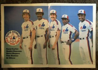 Montreal Expos 1982 All Star Game Picture From A Game Program