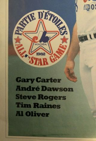 Montreal Expos 1982 All Star Game Picture from a Game Program 2