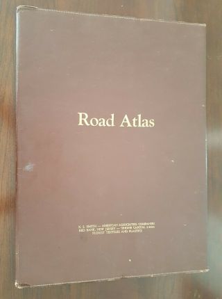 Vintage 1957 Rand Mcnally Road Atlas X.  S.  Smith Advert Cover Us Canada Mexico