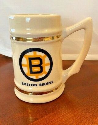 Vintage Boston Bruins Nhl Ceramic Stein/mug