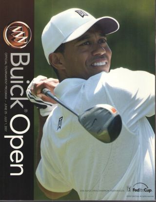 Tiger Woods 2007 Buick Open Official Program Book Grand Blanc Michigan