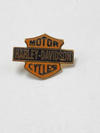 Vtg Harley Davidson Lapel Pin Harley Motorcycle Brass Pin Brooch Button Collect