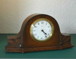 Antique French Mantle Clock.  8 Days.  Running,  And Keeping Time.