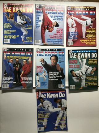 7 Vintage Inside Tae Kwon Do Magazines 1992,  Premiere Issue Karaté Hapkido