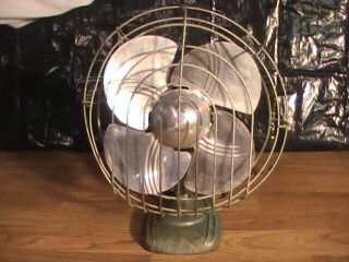 Vintage Oscillating Electric Fan Hangs,  9inch,  Nu 5189