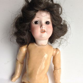 Antique Doll Germany Armand Marseille Marked Comp.  Jointed Body 12 " Bisque Head