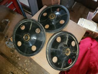 Set Of 3 10 " Wheel From Vintage Sears Craftsman 12 " Band Saw 103.  244513