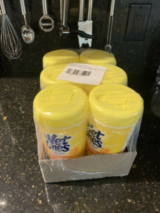 Wet Ones 6 Canister Each 40 Ct Total 240 Tropical Splash Scent