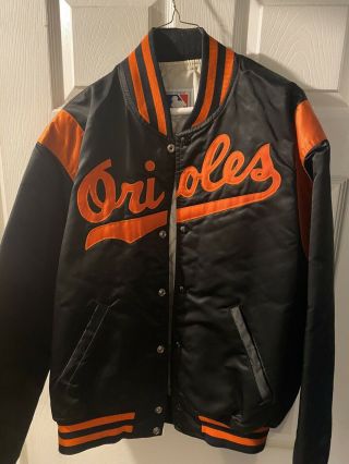 Vintage 1980s Baltimore Orioles Starter Jacket Black Large - Cal Ripken,  Murray