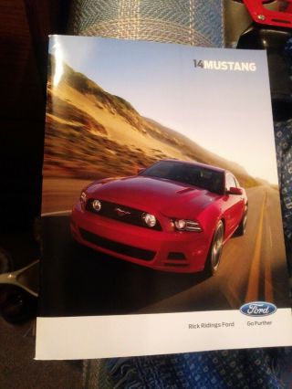 2014 Ford Mustang Sales Brochure 14 Gt Shelby Gt500