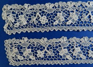 A Victorian Irish Youghal Needle Lace Border