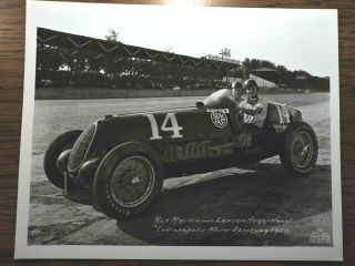 Indy 500 1937 8 X 10 Photo Of Rex Mays And Mechanic