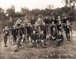 Penny Farthing High Wheel Bicycle Club - Historic Photo Print