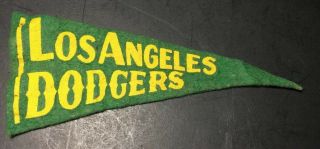 1960s Vintage La Los Angeles Dodgers Baseball Mlb 2 1/8x5 Mini Pennant Banner
