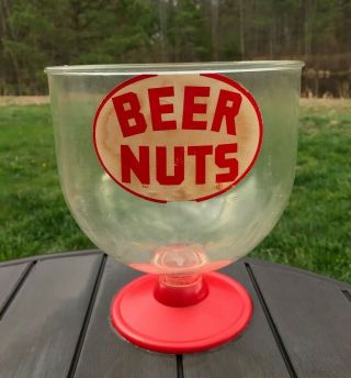Vintage Beer Nuts Bowl Bar Man Cave Camp Breweriana Deer Camp Sixties Atomic