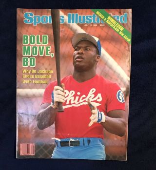 Sports Illustrated July 14,  1986 Bo Jackson First Cover Memphis Chicks