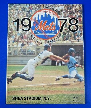 1978 Ny Mets Official Yearbook Baseball Mlb