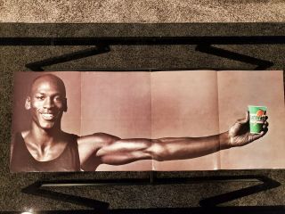Michael Jordan Chicago Bulls 1991 Nba Title Gatorade Poster.  10 3/4x30